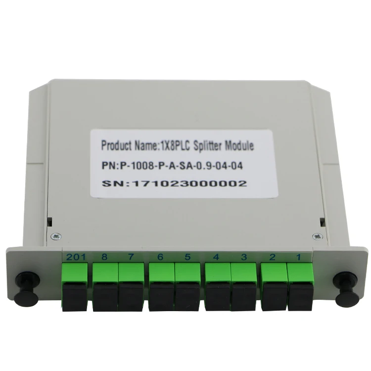 SC apc upc 1X4 1X8 1X16 1X32 1X64 cassette type box type insert type ftth plc splitter