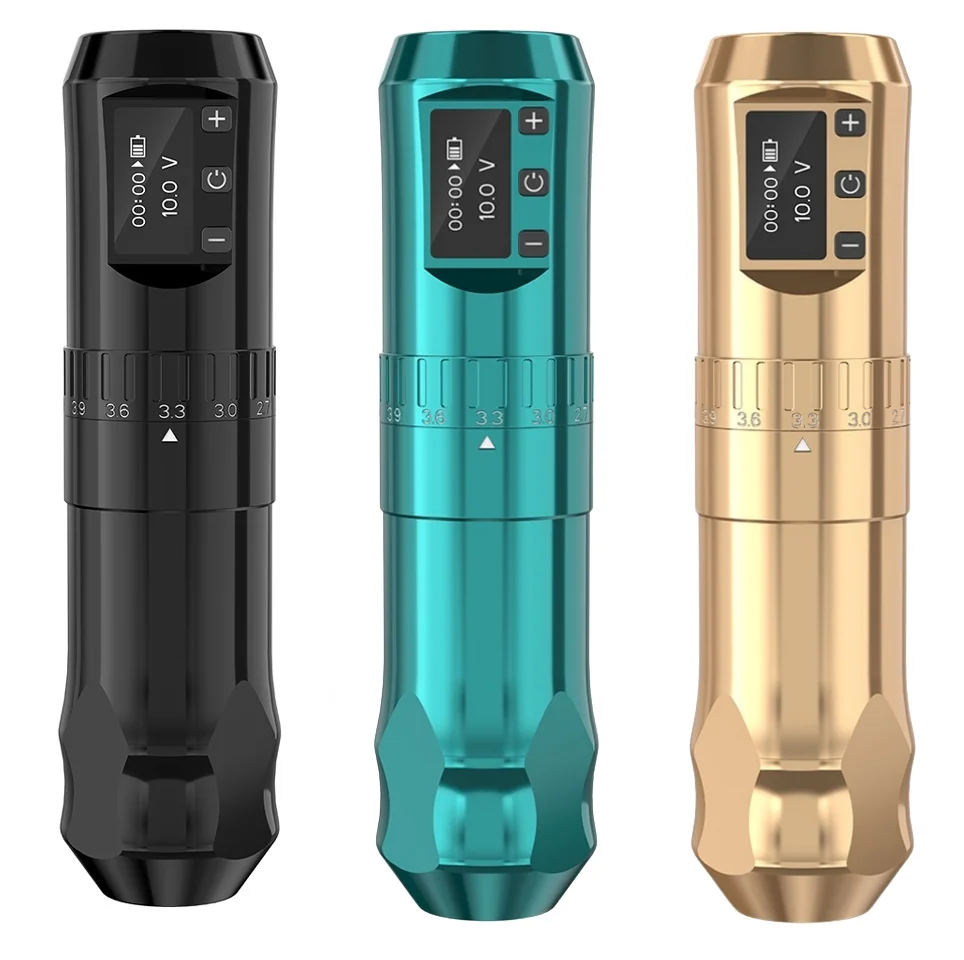 XNET TREX Powerful Motor 2.4-4.2mm Adjustable Stroke Professional Wireless Tattoo Pen Machine for Body Art