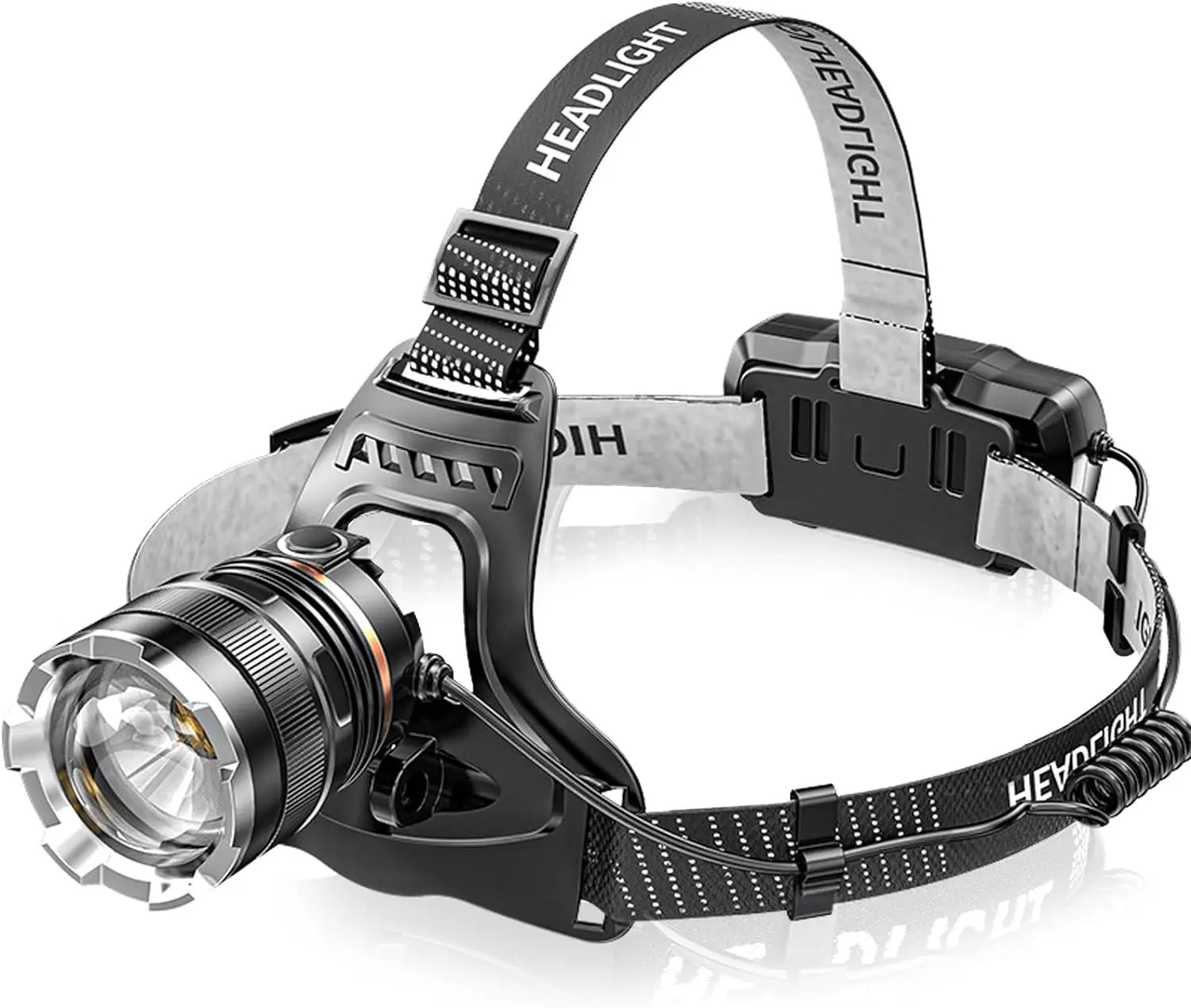 Head Torch LED Headlight Rechargeable,super Bright 50000LM 6 Modes with Red Fishing Battery Customized Logo Polyester Hunting