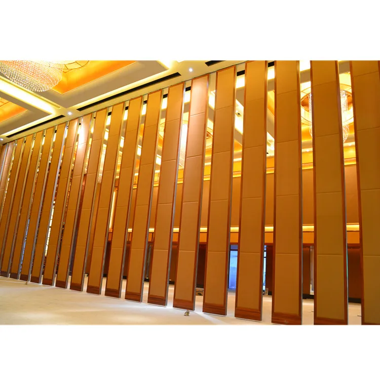 wooden soundproof movable partition wall for banquet room Conference hall Acoustic folding sliding partition wall