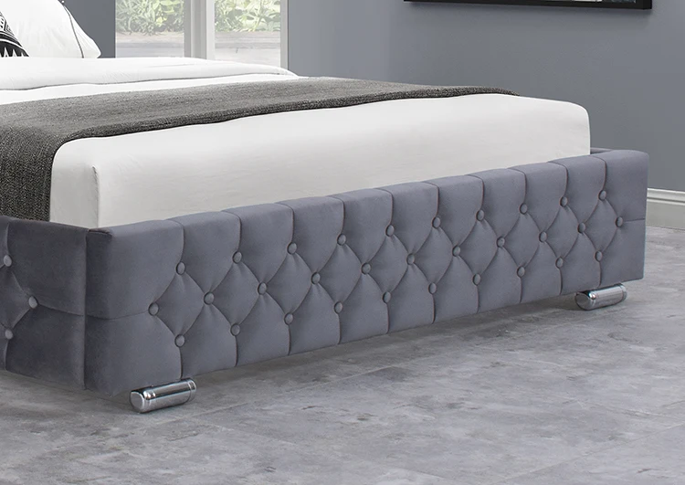 Willsoon modern king size upholstered lift storage bed frame design furniture ottoman bett metal leg bed frame