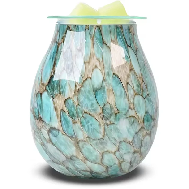 220V Electric Incense Tart Burner Glass Aroma Lamp Oil Melt Warmer Great Fragrance Diffusion Marble Wax Scented Oils AU/US Plug