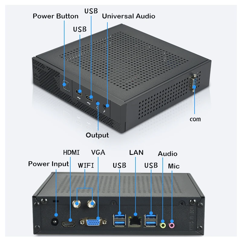 New Design Desktops Mini Host Computer Barebones MiniPC I3 I5 I7 Business HD Display Mini Pc Computer