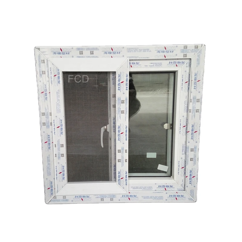 Latest residential large size style pvc sliding windows security design double glass UPVC slide window