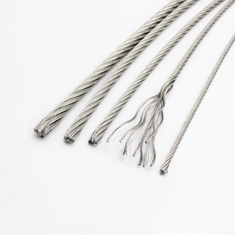 201 202 Stainless Steel Wire Rope 1mm 1.5mm 2mm 3mm 4mm 5mm 6mm 7mm 8mm 9mm 10mm Cable Metal Rope