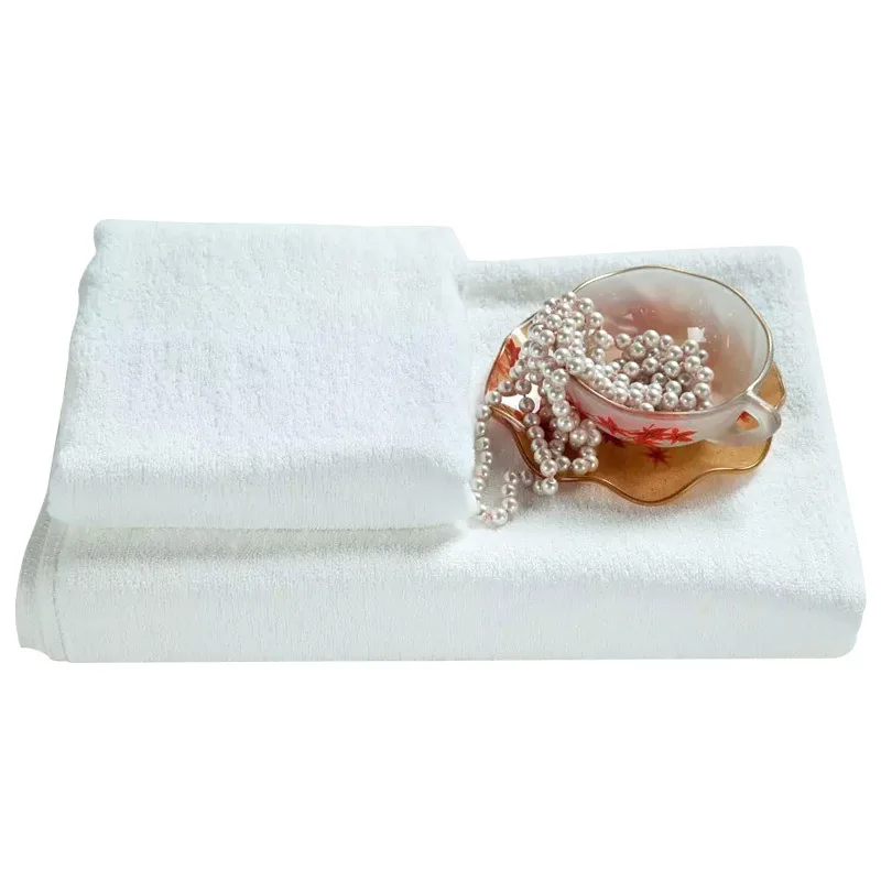Factory wholesale hotel 32s flat woven embroidered soft towel absorbent towel gift cotton towel set