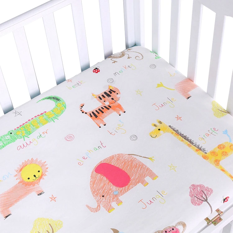 Bed Linen And Bedding Cover Wholesale 100% Cotton Printed Children Bed Design Waterproof Bedspread Wholesale Linen