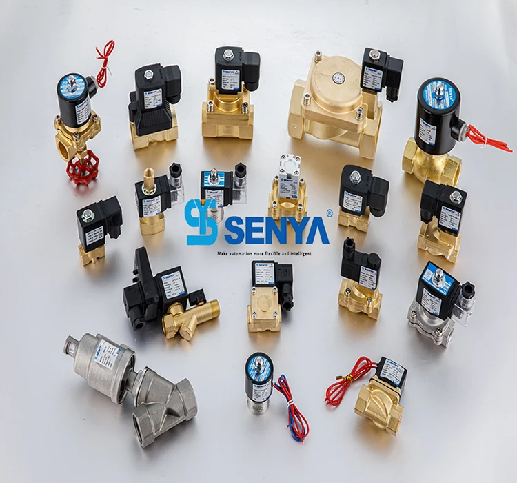 SENYA PU220 High Pressure Water Oil Air Compressed Brass Solenoid Valve Normally Closed Water Solenoid Valve