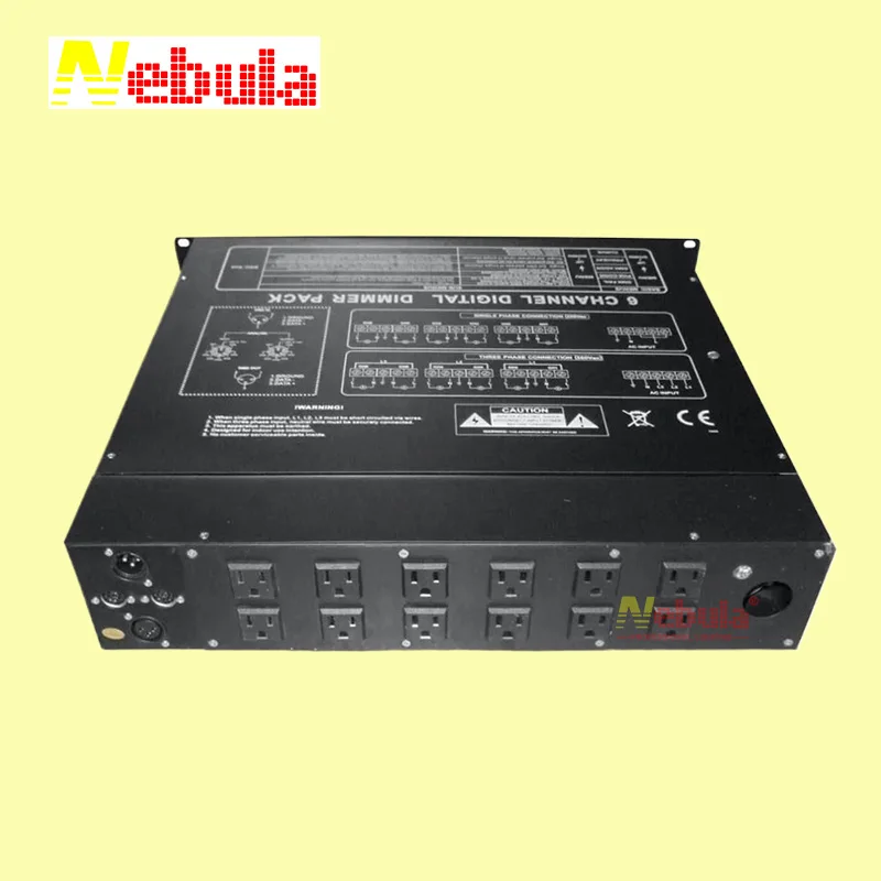6 CH Channel Digital DMX Dimmer Pack for Lighting