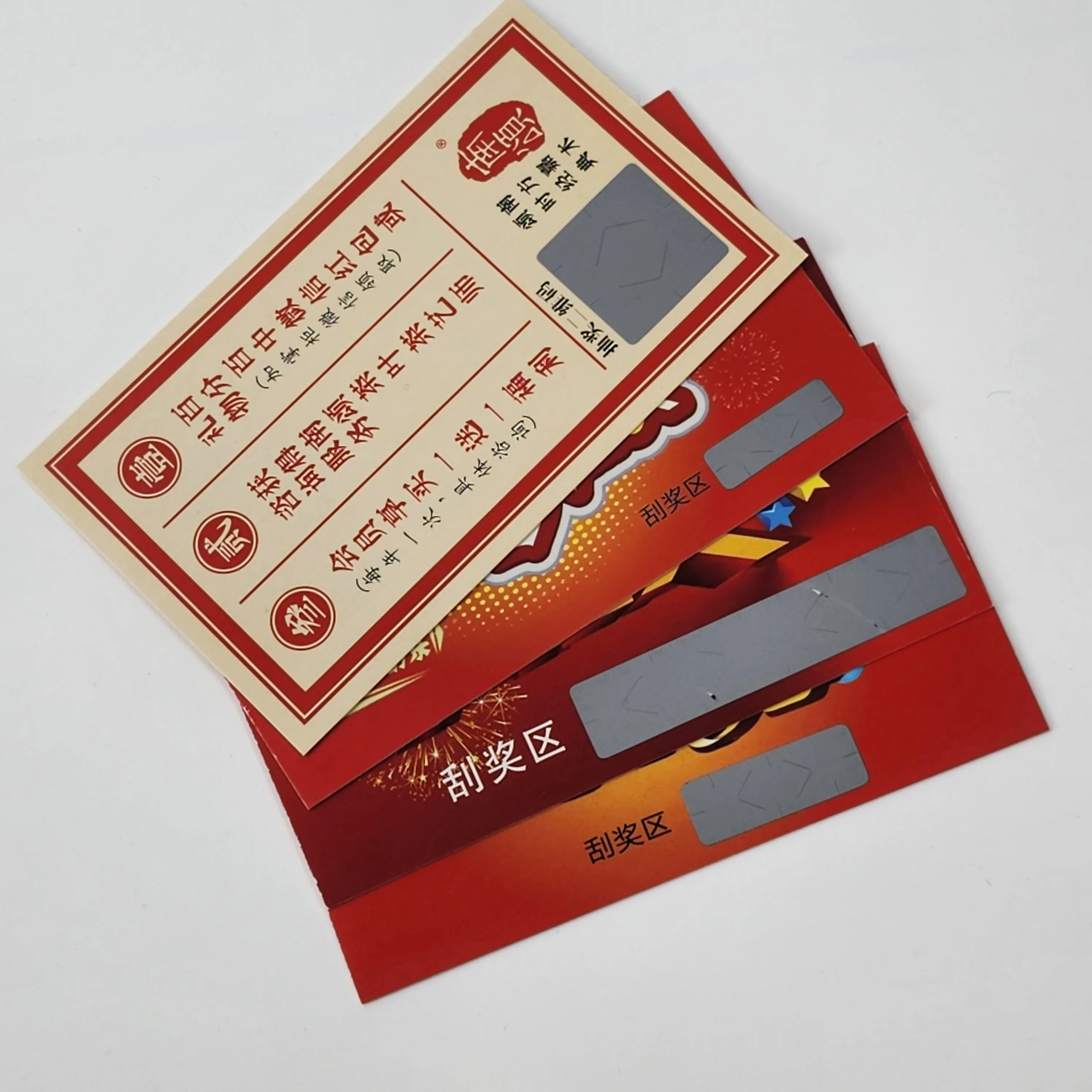 Custom Printing Wholesale Scratch Off Lottery Card Used for Lucky Draw
