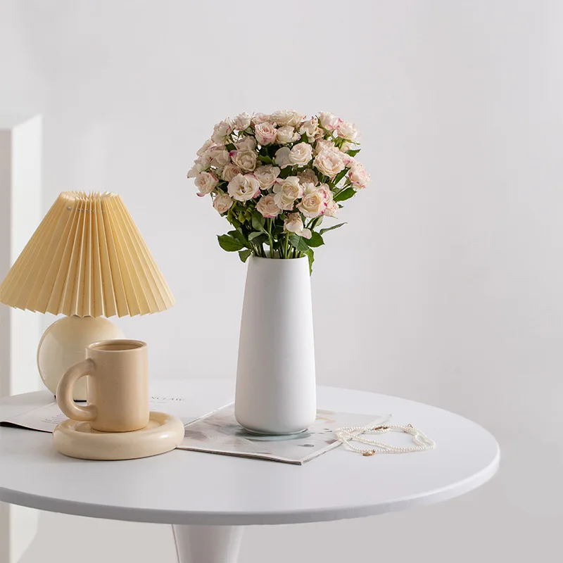 Nordic Minimalist Flower Vase For Home Decoration Geometric Ceramic Flower Vase For Shelves Wedding Flower Vase Home Decor