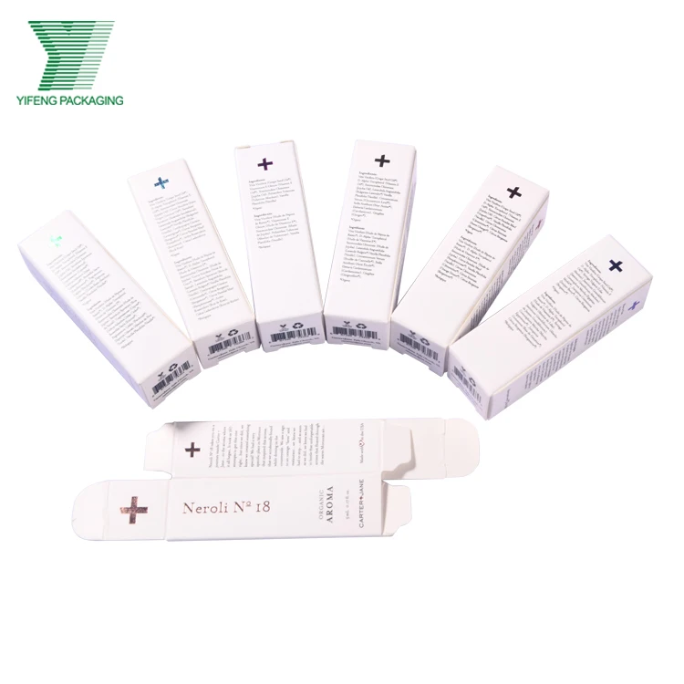 Custom Serum Roller Hemp Essential CBD Oil Dropper Bottle Packaging Box for