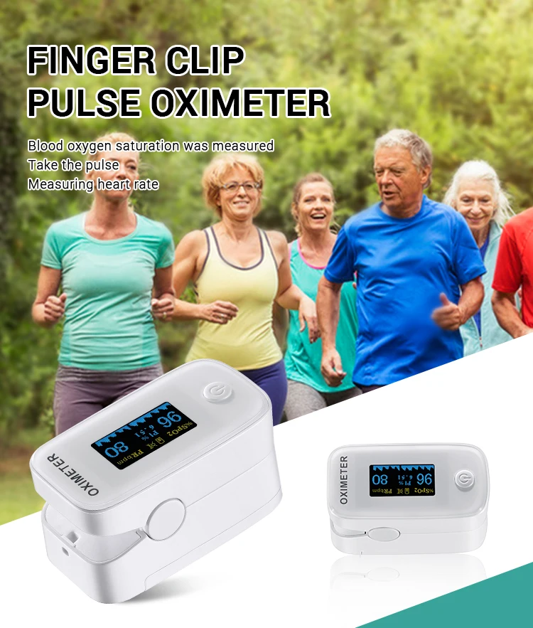 Use Blood Oxygen Fingertip Oximeter Pulse Oximeter OLED Screen Home Stock for Kids