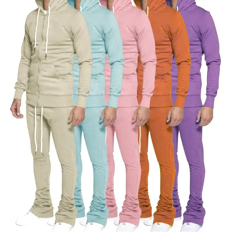 Custom Logo Cotton Polyester Unisex Mens Sport Tracksuit Track Suit Plain Sets For Men And Women Sport