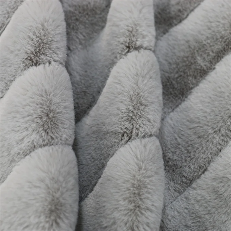 Luxury Plush Fluffy Blanket  Reversible Crystal Soft Faux Fur Throw Blanket For winter