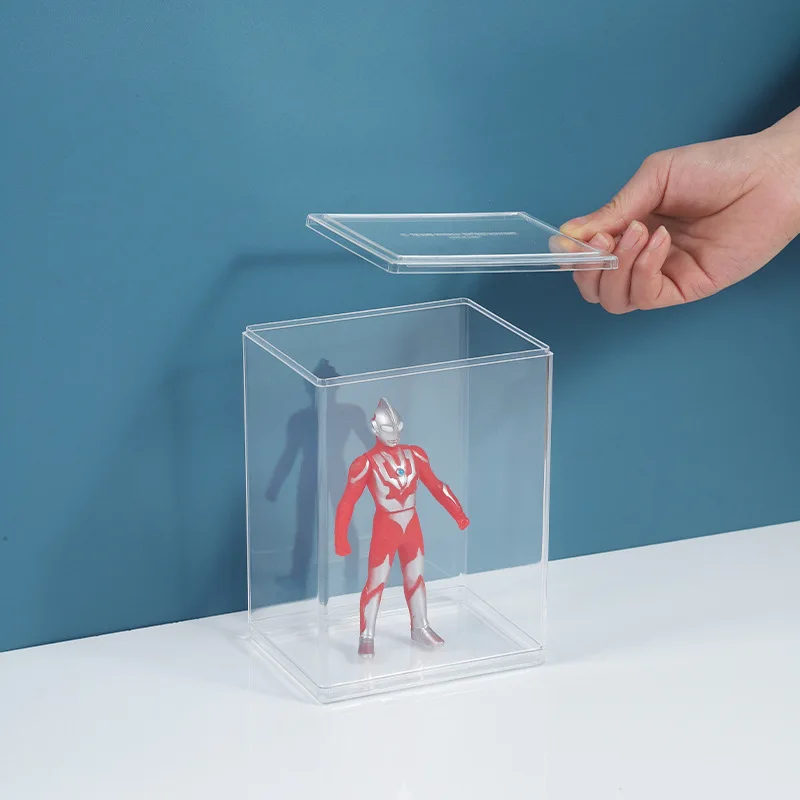 Dustproof Showcase Acrylic Cube for Funko Pops Protector with Lid Stackable for Funko Pop Display Case