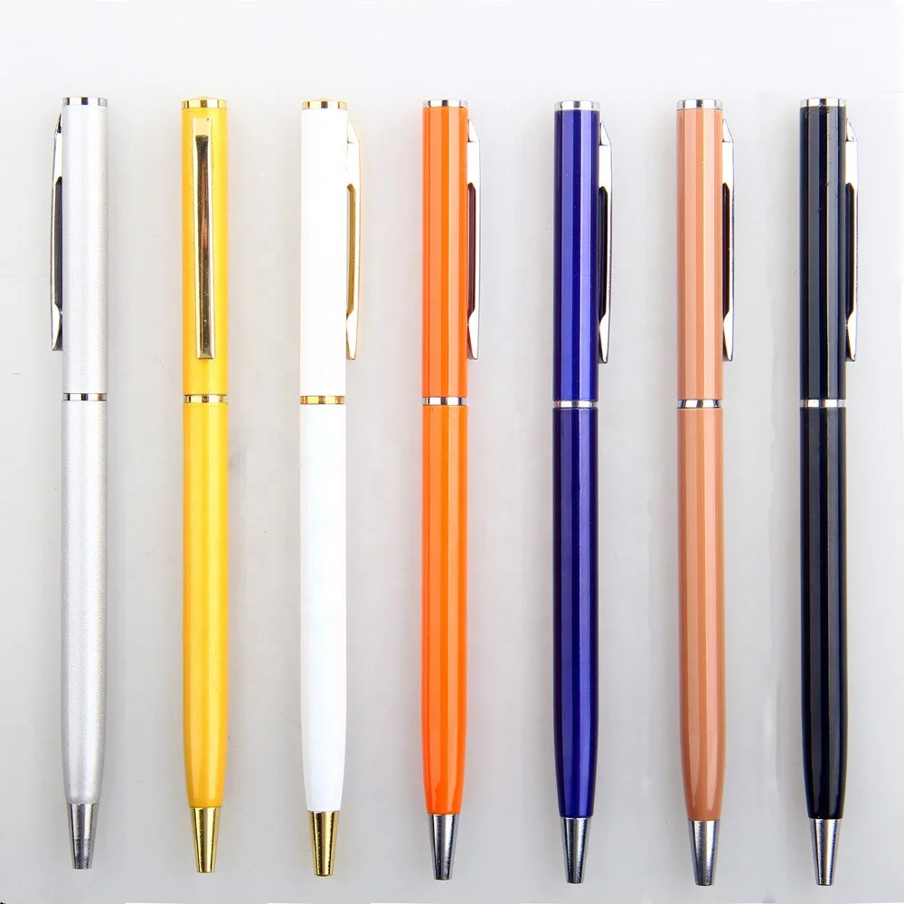 Kailong Metal ball pen slim hotel personalized ballpoint pen