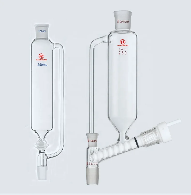 Lab glassware separatory funnel 2000ml  pressure equalizing addition funnel 24/40 joints