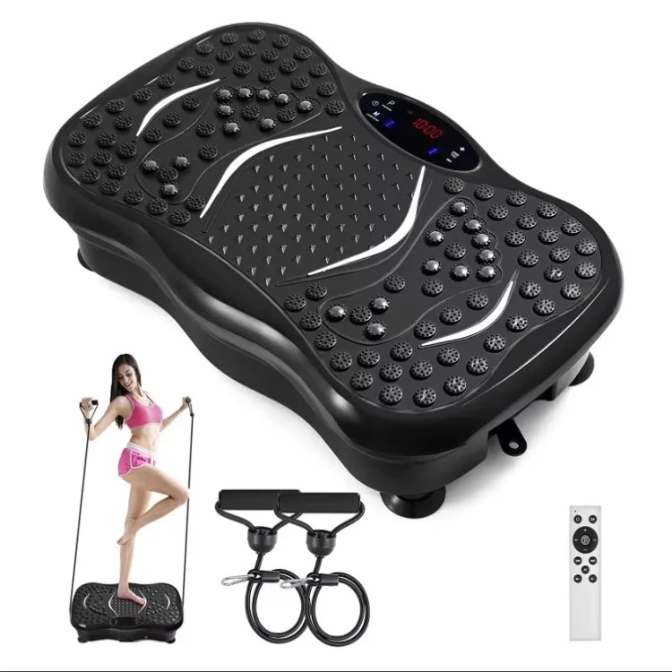 Unisex Mini ABS Workout Vibration Platform Home Use Body Exercise Machine Electromagnetic Type Massage Vertical Direction