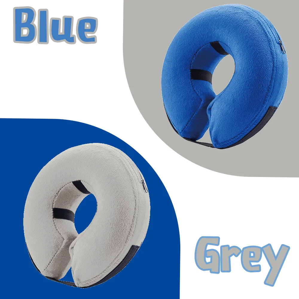 Belt Crown Protective Inflatable Collar for Dogs and Cats Pet Recovery Collar Does Not Block Vision