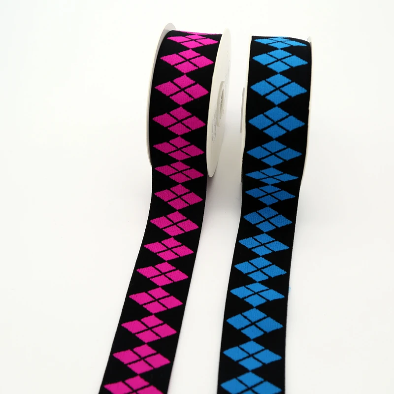 Sanding 30mm inch Elastic Ribbon TE0027 Polyester Nylon Decoration Clothing Merry Christmas Gift Velvet Fitas Ribbon
