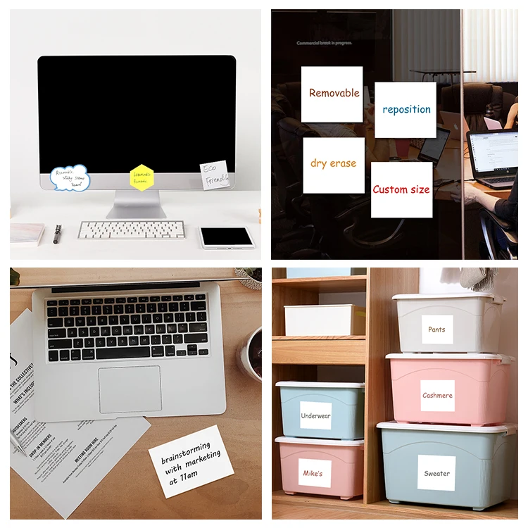 Global supply chain custom logo removable dry erase convenient  sticky notes for wholesales