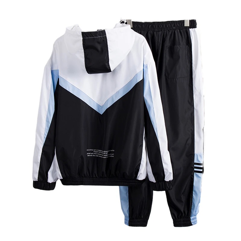 
Two Piece Set Women Sports Clothing Womens 2 Piece Outfit Plain Dyed Full Length Japan Style 1pc/1opp Bag Knitting Nonwoven 