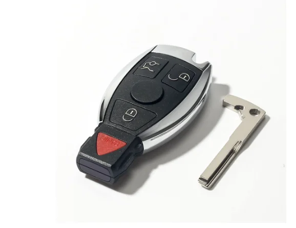10x For Mercedes Benz Year 2000+ Supports Original NEC and BGA Smart Remote Key Shell Fob 2/3/4 Buttons Replacement Key Case