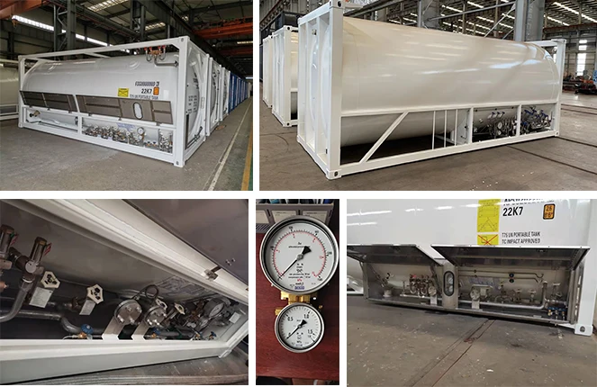 New 20Ft Standard Liquid Gas Container Iso Tank Lo2 Ln2 Lar Iso Tank Container