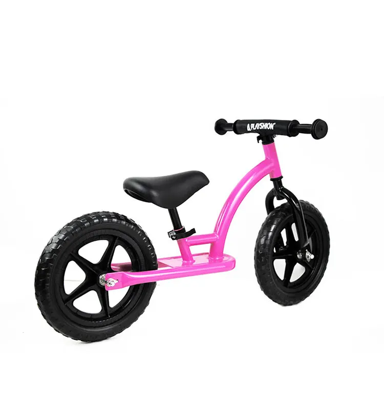 Fashion design steel body inflatable wheels children balance bike running 12 inch