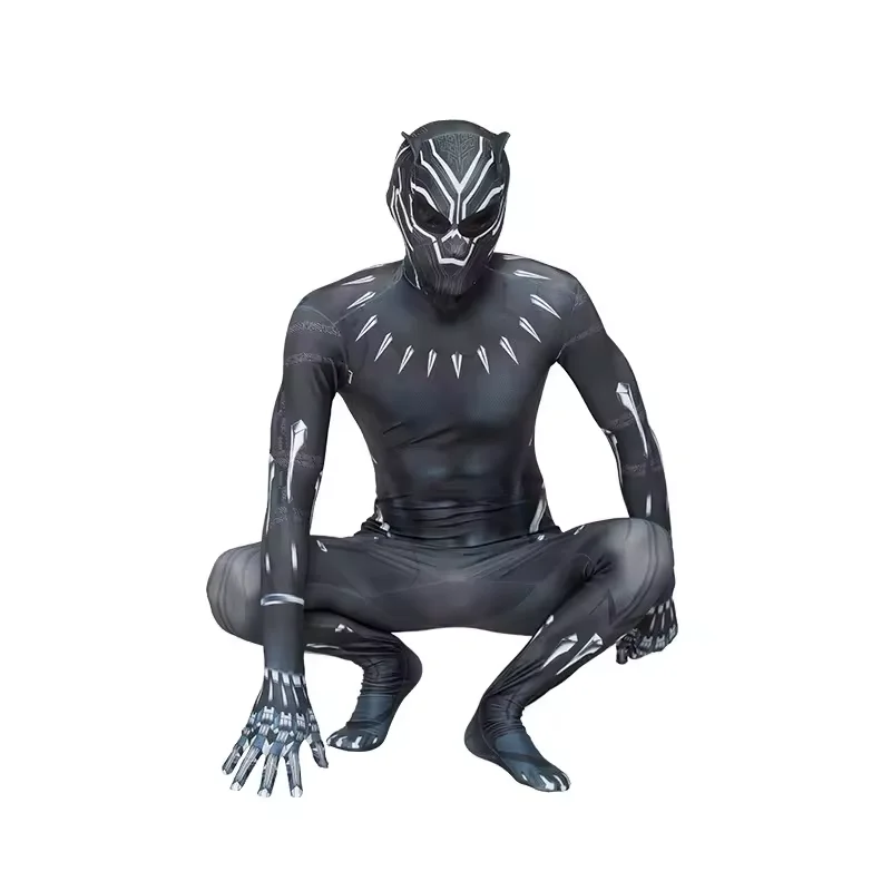 Wholesale Plus Size Movie Performance Tights Jumpsuits Cosplay Halloween Costume for Panther