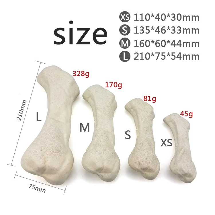 Custom Eco Friendly Material Simulated Bone Dog Chewing Toy For Puppy Playing