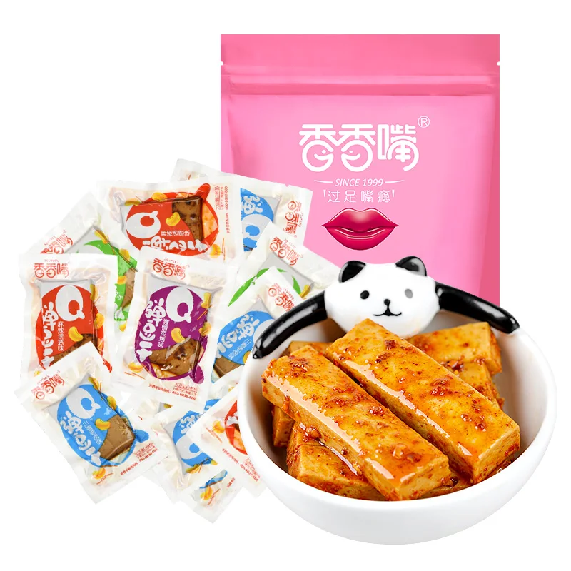 
xiangxiangzui 500g Dried Bean Curd Various Spicy Flavor mixed Vegetarian Meat chinese snack 