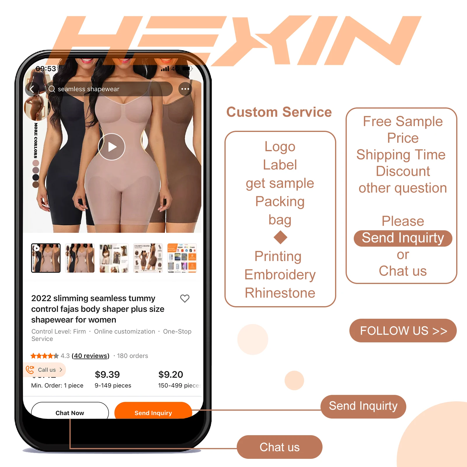 Hexin 5XL BBL sheath Stege 2/3 butt lifter tummy control surgery reloj de arena shaper colombianas para mujer shapewear