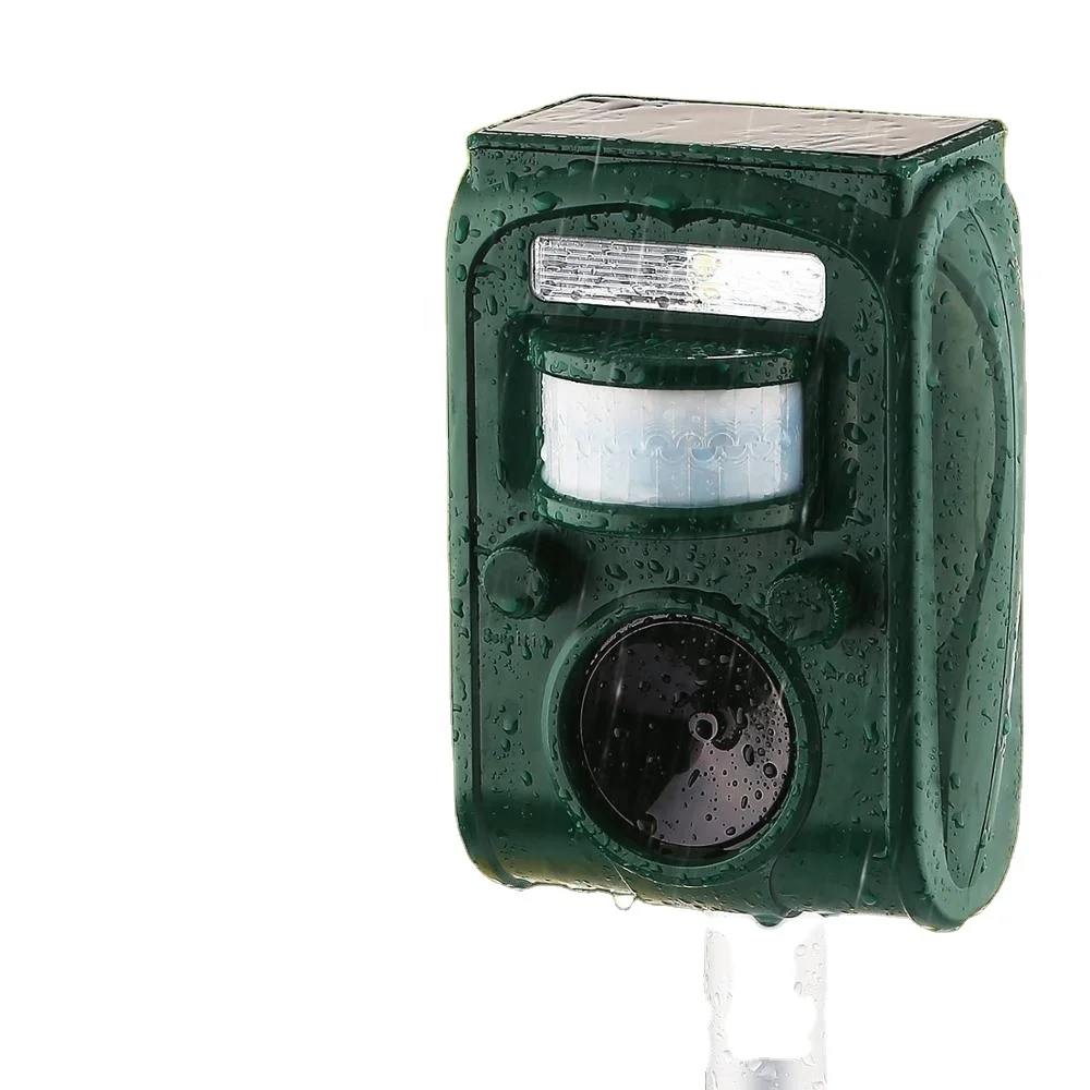 GH-501 Ultrasonic solar powered outdoor animal repeller device for garden use