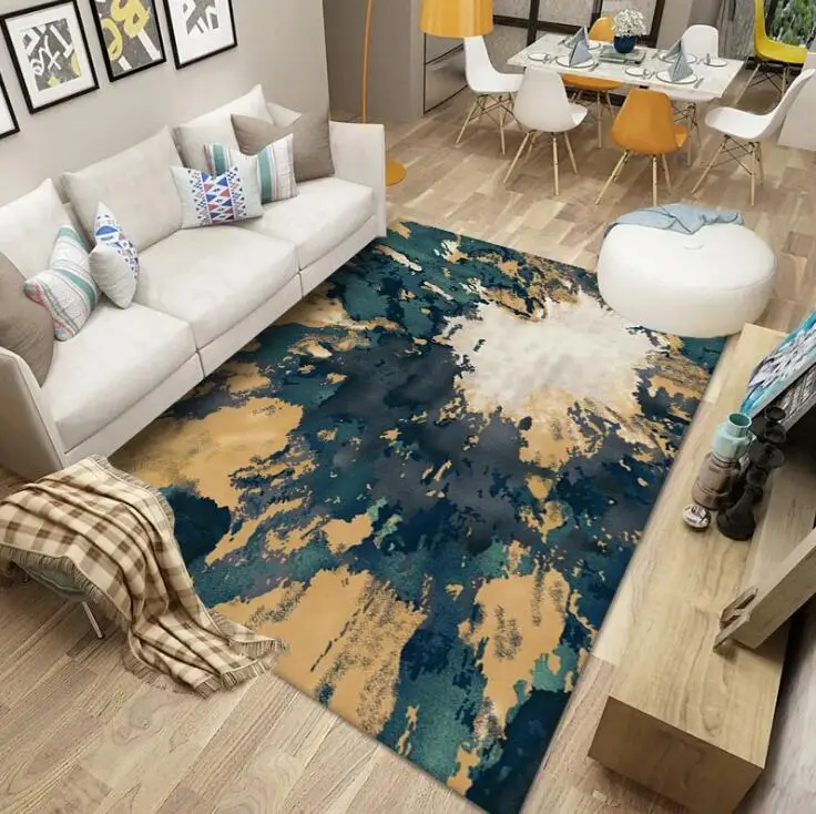 Home Carpet Simple Nordic Style Office Carpet Full Bed Side Mat Bedroom Living Room Carpet Mat