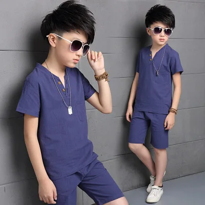 Children clothing high quality designer summer kids korean cute casual young boy clothing set boy suits clothes for kids