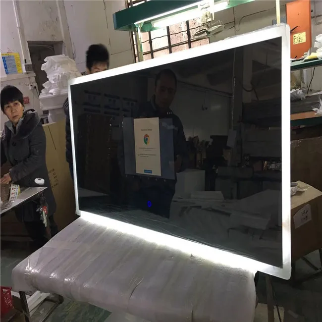 
Factory 21.5 inch android magic LED touch screen smart mirror IP44 waterproof TV with Integrated HDTV Tuner for Bathroom 