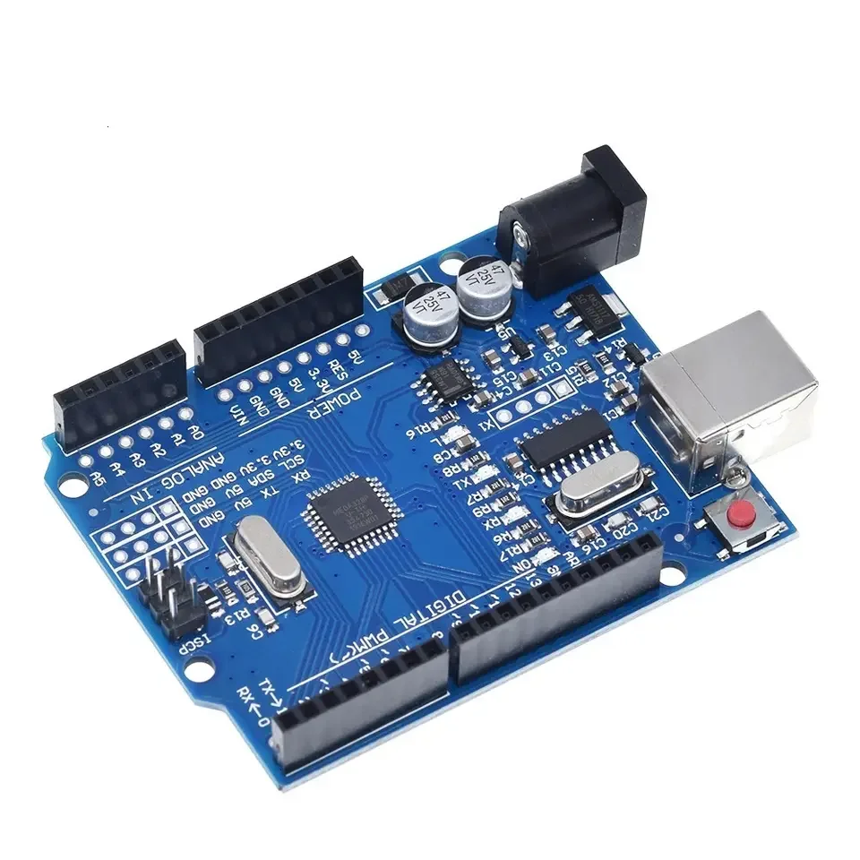 Arduino UNO R3 оригинальная развивающая плата для Комплект ATmega328P с USB-кабелем