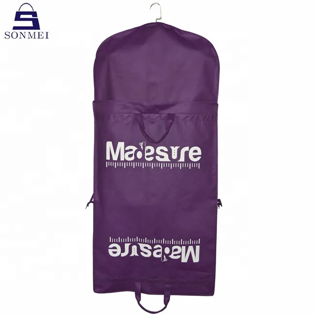Dustproof folded non woven wedding garment dress reusable garment bag