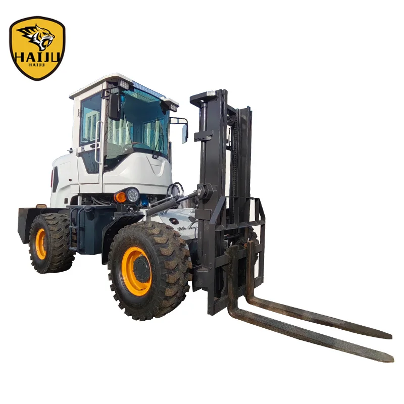 Hydraulic All Terrain Forklift Lift 3Ton Height 3m 4x4 Wheel Drive Special Rough Terrain Diesel Forklift