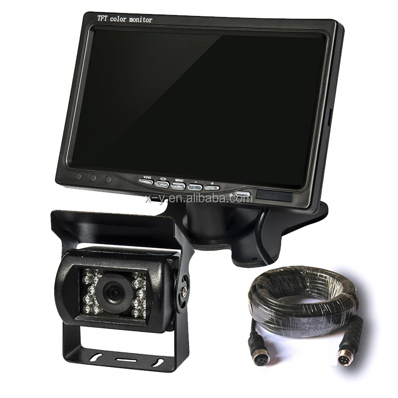 7 inch car van RV rearview mirror display reverse image AHD Car camera tachograph TFT LCD display