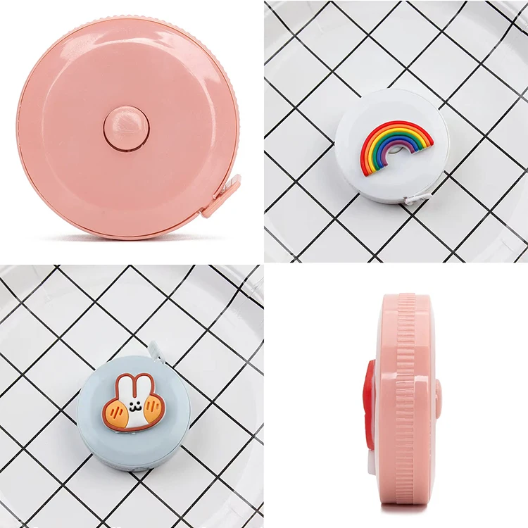 Amazon Hot Sale Custom LOGO Automatic Flexible Soft Tape Measure Retractable PVC Silicone Body Measuring Tape