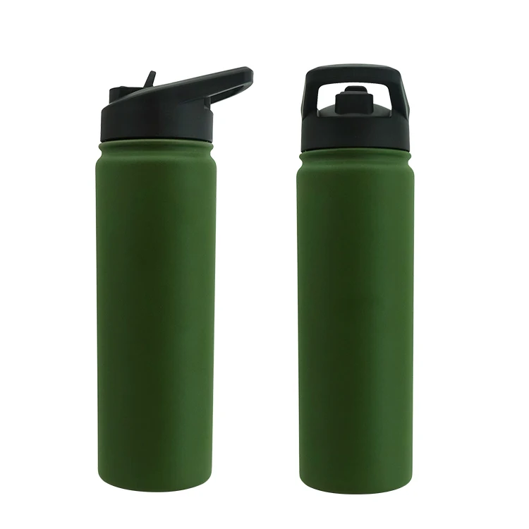 Термоколка с двойными стенками, 500 мл, 1000 мл, под заказ, с изоляцией из нержавеющей стали, 20 унций, Спортивная бутылка для воды с соломенной крышкой