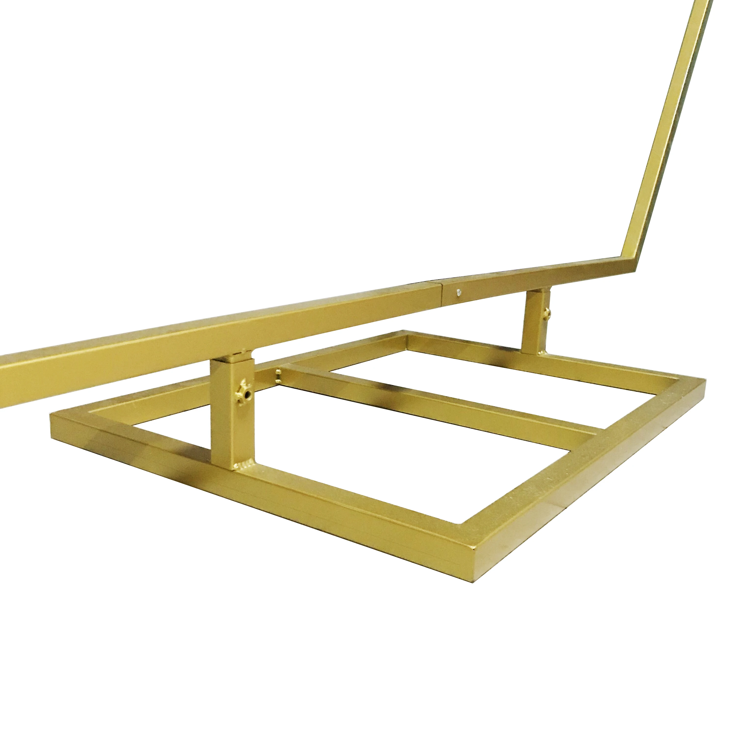 Golden Metal Wedding Arches Garden Home Gate Arch Design Balloon Flower Arch Stand  for sale