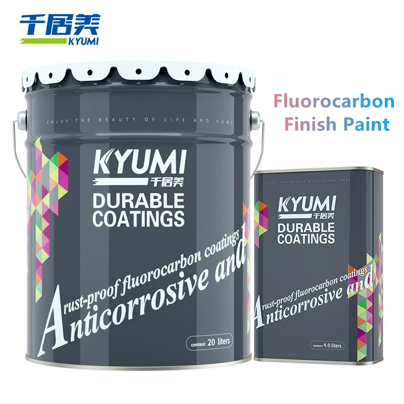 
Kyumi Hot selling Fluorocarbon Paint white liquid Finish coating heavy industrial marine spray paint 