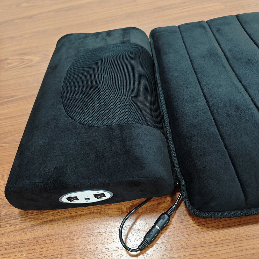foldable neck adjustable integrated massage bed mattress with massage