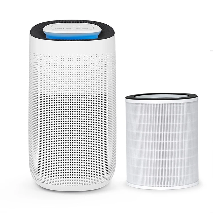 Ecofreindly Low Power Airpurifier Hepa Filter Led Light Big White Kids Air Purifier for Home