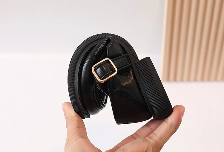 Hot Sell Baby Children Leather Soft sole Dress School Shoes Mary Jane Princess Girl Party Non-slip students Boy Girl Black Shoes