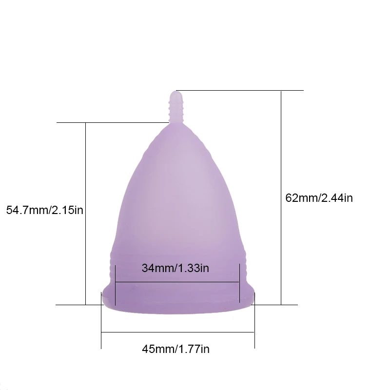 100% Safe & Soft medical  Silicone Menstrual Cup period menstruation cup For Woman
